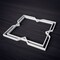 Ekena Millwork Extra Small Fleming Decorative Fretwork Wall Panels in Architectural PVC, 7 3/8"W x 7 3/8"H x 3/8"T WALP08X08FMG - alternate 2